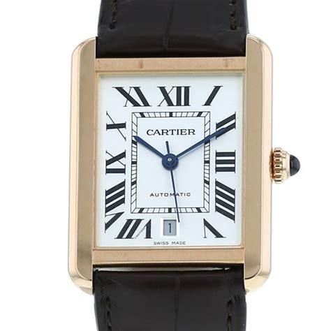 orologio cartier tank solo usato|used cartier tank solo watches.